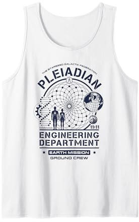 Pleiadian Starseed Engineering Department Earth Mission Crew Tank Top