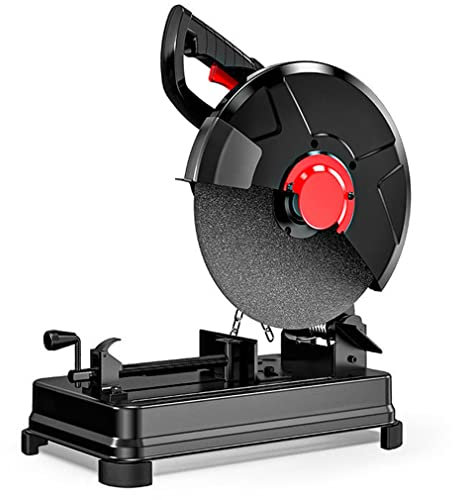Máquina cortadora de Metal para 45 Grados, cortadora de Acero de 3680 W, Sierra tronzadora de 6500 RPM, diámetro de Hoja de 14/35,5 cm, Sierra ingletadora Ajustable de 0-45° para Cortar Metal