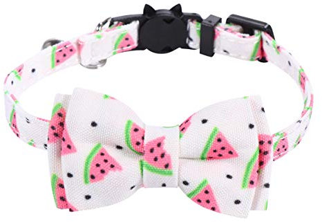 Milisten Einzigartiges Katzenhalsband – Obst-Bedruckt Verstellbar Haustier-katzenhalsband