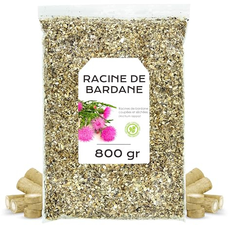 Raiz de Bardana 800g - Te de bardana - Infusion de Bardana - Infusiones a Granel - Rica en Minerales y Nutrientes - Propiedades Naturales (800 gr)