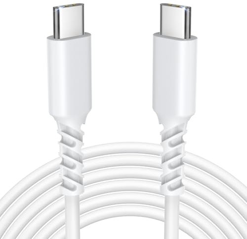 Cavo USB-C a USB-C, cavo di ricarica rapida USB-C da 100 W per telefoni cellulari, compatibile con iPhone 16 Pro Max, 15, Samsung Galaxy S24, S23, S22, A55, A25, Pixel 7, iPad, MacBook Pro