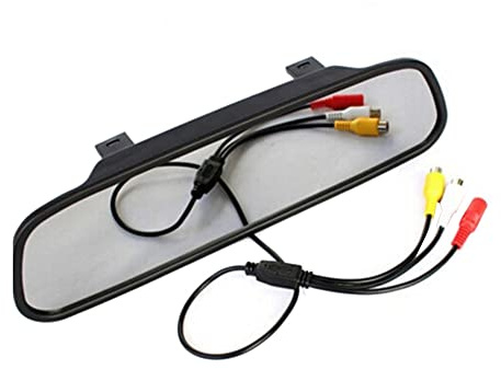 DHYAWUER Rearview Mirror Display Car HD LCD Screen DVD Display Reversing Camera Car Accessories