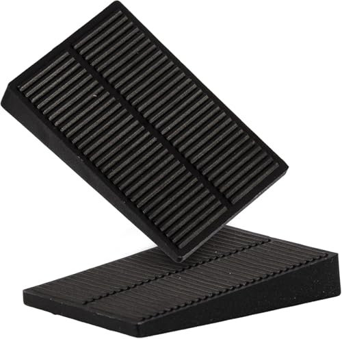MARTEN Cunei di montaggio in plastica – Cunei universali per allineare e fissare con precisione porte, finestre e listelli del tetto, colore nero, altezza 10 mm, lunghezza 58 mm, larghezza 38 mm