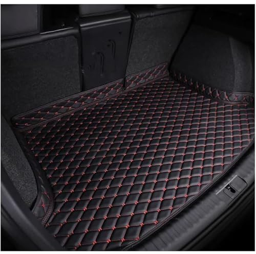 QSLLLY Voiture Tapis de Coffre pour Peugeot 408 GT X 2023-2025,Doublure de Coffre en Cuir Protection Tapis Cargaison Tapis De Protection Accessoires Intérieur,C