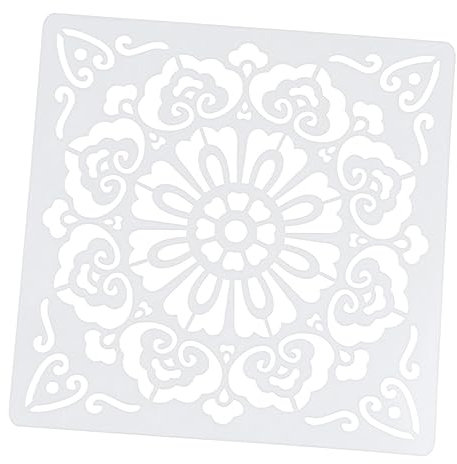 SHINEOFI 16 Stück Mandala Malvorlagen für Kinder Langlebige Blumen Zeichenvorlagen Kunststoff Tragbare Malvorlagen Kreative Zeichenwerkzeuge für Mädchen und Jungen