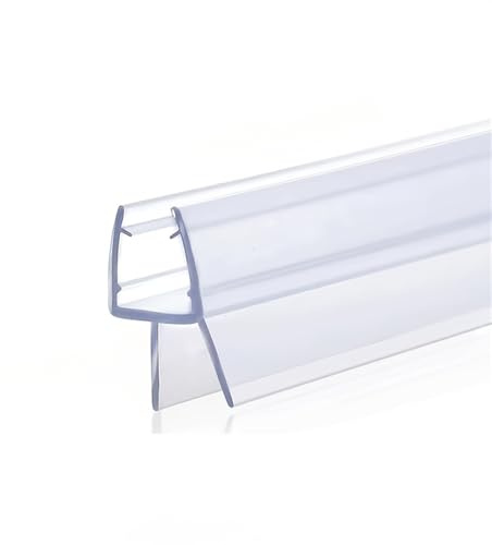 Wuyangcun Junta de sellado para mampara de ducha 50 cm apta para vidrios de 6/8/10/12 mm de grosor tira impermeable de PVC (10mm)