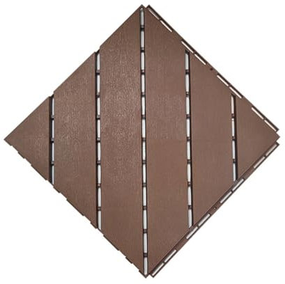 SPXMQSS Dalle Jardin Exterieur, Dalles Terrasse Composite, Dalles de Terrasse en plastique Clipsable Installation Très Simple Pour Patio, Balcon, Jardin 30 x 30 cm G 33PCS