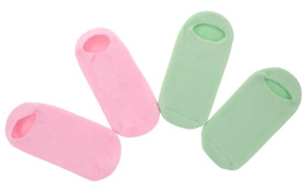 VALICLUD 4stücke Feuchtigkeitsspendende Socken Für Trockene Füße Spa-socken Aus Weichem Wellness-socken Für Pflege Der Füße Feuchtigkeitsspendende Beinsocken Über Nacht