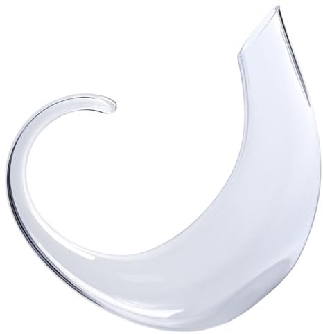 Ciieeo Decanter Per Vino in Vetro Trasparente, Divisore Liquori Elegante, Brocca Decantatore Semplice Per Intrattenimento Domestico e Forniture Di Vino Rosso, Design Raffinato e Lavorazione Accurata
