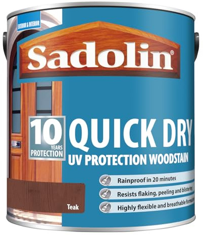 Sadolin 10 Year Quick Dry Woodstain Long-Lasting Exterior Protection Quick-Drying, Weather Resistant Wood Finish