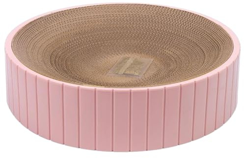 30 * 30 * 7cm Rundes Lounge Kratzbrett, Kratzschale Für Katzen, Kratzpappe, Wellpapier Kratzunterlage, Kratzlounge, Katzenkratzer, Katzenkratzschale, Kratzmöbel, Wellpappe Kratzmatten