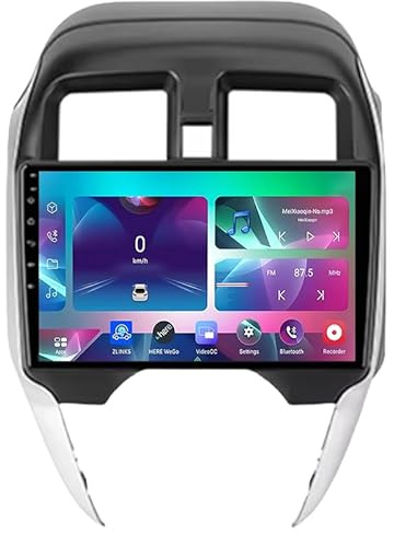 Android 15 Car DVD Player Radio Unit for Nissan Sunny RHD 2014-2016, Car Stereo 9 Inch GPS Navigator Bluetooth Support 4G Wifi Screen Mirror Link,8 Core 4G+Wifi 12G+256G