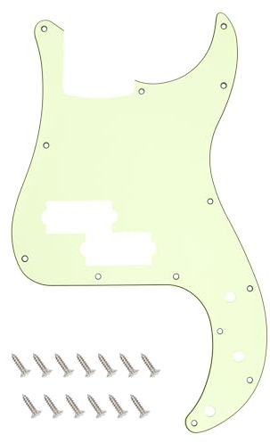 Banworks Precision Bass Pickguard 3-lagig 13-Loch P Bass PB Kratzplatte | P-Bass-Pickguard für USA/Mexican Modern Style Fender Precision Bass JT/HB-10 Mintgrün