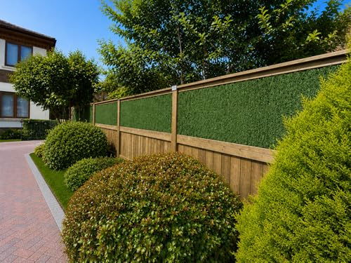 Best Artificial Conifer Screening Privacy Hedging Panel Wall Landscaping Garden Fence UV Fade Protected (3m x 0.5m)