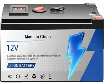 HJGHY 12V 6Ah 8Ah 10Ah 12Ah 15Ah Outdoor Portable Lithium Battery 12 Volt Lithium Battery Pack for Yacht/Camping/Emergency Power Supplies with USB and Charegr,12V8Ah