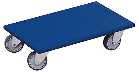 Cordes Möbelroller 600x300mm, 300 kg Traglast, 8 Rollen, Blau
