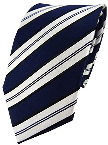 TigerTie Designer Seidenkrawatte in gestreift