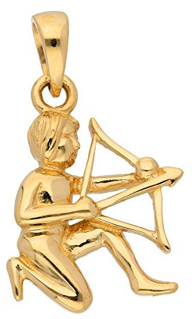 Gold Sternzeichen Anhänger Schütze 14 k 585 Gelbgold