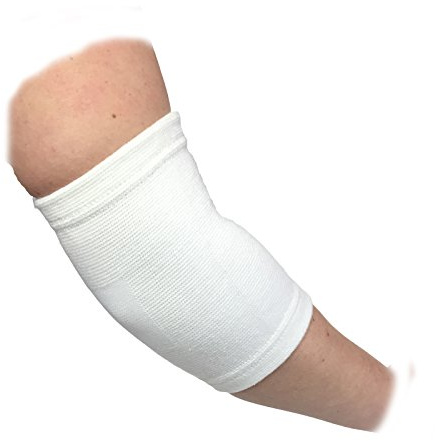 Medisure PROFESSIONAL QUALITY KNITTED ELASTICATED COMPRESSION ELBOW JOINT SUPPORT GUARD MEDIUM 20CM - 25CM