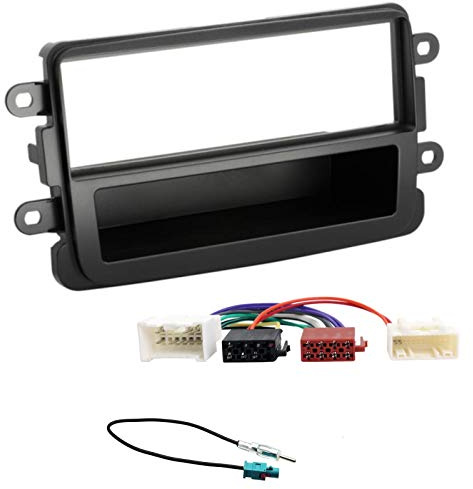 Sound-way 1 Din car stereo fitting kit fascia compatible with DACIA Duster Sandero 2012-2017