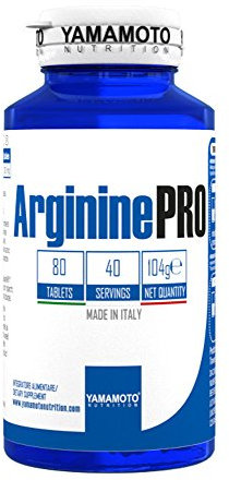 YAMAMOTO NUTRITION Arginine PRO Kyowa Quality 80 Compresse, Integratore Alimentare di L-Arginina, Aumenta l’Energia nel Pre-Workout e Supporta la Crescita Muscolare