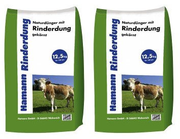 Hamann Naturdünger mit Rinderdung 25 kg - organisch-biologischer Gartendünger mit Langzeitwirkung