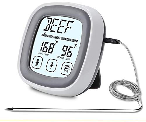 Cucina touch screen termometro alimentare con timer Allarme cibo elettronico bollente zucchero termometro