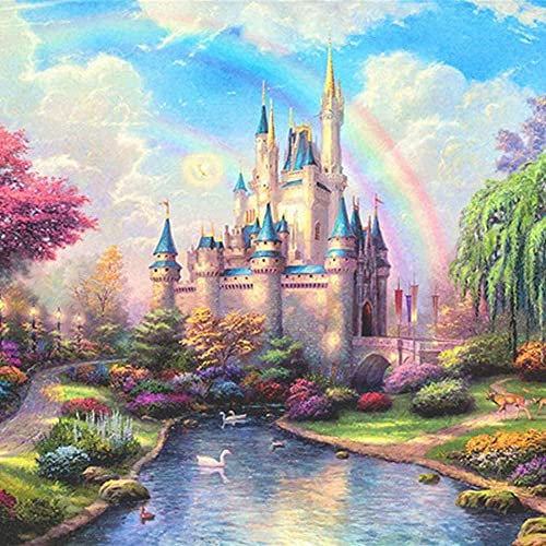 ZZXIAO Papel tapiz 3D para habitación, TV, sofá, fondo de pared, Castillo de fantasía, niños para niños, Mural de seda, de Decoración Fotomural sala Pared Pintado Papel tapiz no tejido-430cm×300cm