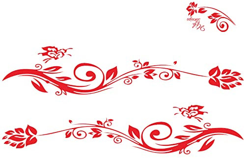 URFEDA Autoaufkleber Schmetterling Blume Seitenaufkleber 3 Stück Karosserie Aufkleber Selbstklebend Aufkleber Emblem Sticker Auto Motorhauben Aufkleber Universal DIY Auto Dekoration Styling Aufkleber