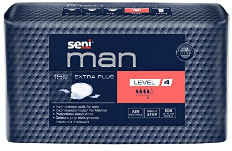 Seni Man Extra Plus, Level 4 - bei Inkontinenz, Blasenschwäche und Hardrang beim Mann