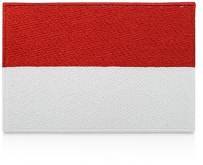 Indonesia Flag Iron-on Patch | Indonesian Flag Iron on Patches, Indonesia Flag Embroidery Patch, Bali ironable Patch, Backpacker Badges Finally Home