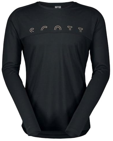 SCOTT Defined Merino Outdoor/Sport Shirt lang schwarz 2024: Größe: XXL (58)