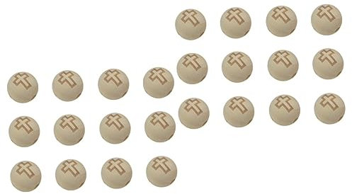 Operitacx 40 Stk Bastelperlen Aus Holz Unvollendete Holzperlen Schmuck Aus Holz Natürliche Holzperlen Holz Lose Perle Kleine Holzperlen Haarperlen Aus Holz Hölzern Zubehör Lächelndes Gesicht