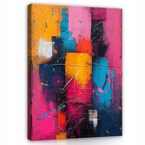 WallArena Leinwand Bilder 70x100 cm | Abstrakt, Leinwandbilder, Bild auf leinwand, Format: 70x100 cm (BxH) - einteilig auf Canvas Leinwand. Das Leinwand