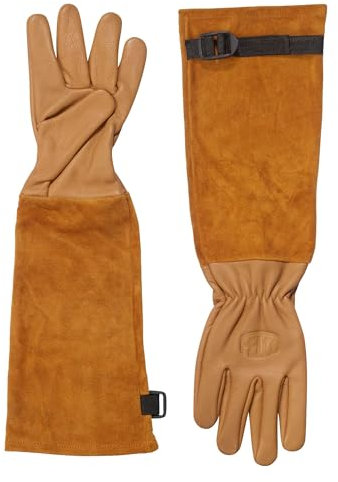 FELCO 705XL Rosenschutzhandschuhe aus Leder mit Dornenschutz-Stulpe – Größe XL – Komfort, Langlebigkeit und Sicherheit für die Gartenarbeit