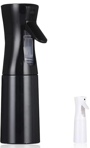 Eastrise 200ml Water Spray Bottle,Hair Spray Bottle,Continuous Fine Mist Empty Misting Bottle Sprayer for Hair Styling, Plants, Cleaning, Misting & Skin Care(Black)