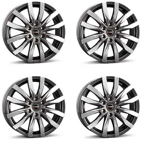4x Borbet Felgen CW6 6.5x16 ET54 6x130 mistral anthracite glossy polished kompatibel mit Mercedes Sprinter Sprinter (Typ 906 AC) Sprinter (Typ 906 BB)