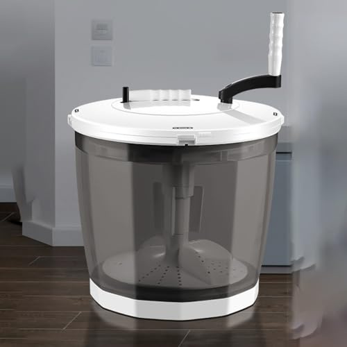 Portable Shoe Washer, Retro Design Manual Shoe Washer and Dryer - Mini Top Loading Rotary Washing Machine for Apartments, Camping, Dormitories