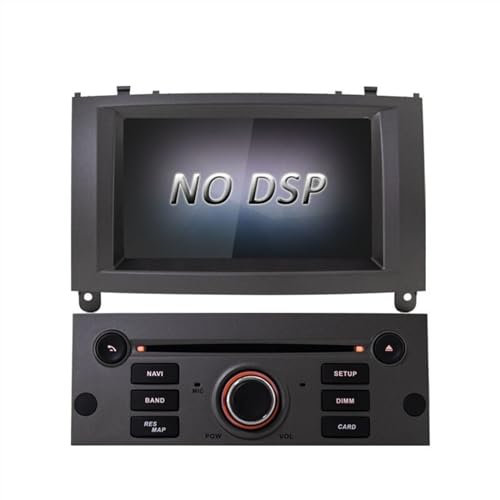 Wivplex LJDA 1 DIN Octa Cores Auto Radio Android 10,0 Reproductor de DVD del Coche, for Peugeot, 407 navegación GPS Audio 4G + 64G estéreo Multimedia DSP Reproductor Multimedia de Radio(Grey)