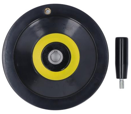 Agatige Máquina de torno de mano, rueda redonda de tres manos, fresadora, tornos amoladoras con mango giratorio para fresadora, torno, taladro, prensa, contrapunto, llenado de líquido, Equi