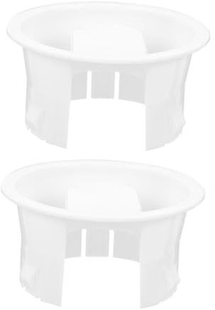 OFFSCH Tapa Jarra Agua Cristal Reutilizable, 2 Piezas de Plástico Blanco, Superficie Lisa y Ajuste de Repuesto para Jarras de Cocina