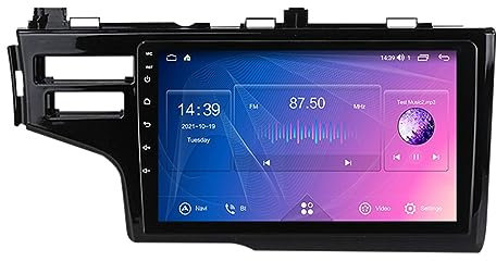 9 Inch HD Screen Android 11 Car SAT NAV for Hon-da Jazz 3 Fit 3 2014 2015 2016 2017 2018 2019 2020, Car Multimedia MP3/MP4 Player with AUX Radio Video Stereo