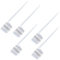 Weenwill Cuillère Doseuse 5 g,5 Pcs Cuillère Doseuse Gramme à Long Manche avec Échelle 2g 3g 4g Cuillère à Mesurer en Poudre Transparente pour Protéines en Poudre,Lessive,Cuisson et Pâtisserie