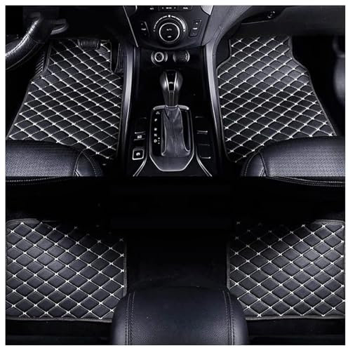 Auto Fußmatten für Volvo C30 C40 C70 S40 S60 S70 S80 S90 V40 V50 V60 V70 V90 XC40 XC60 XC70 XC90 LHD, Allwetterschutz Leder Fussmatten Auto Fussmatten Set Autofußmatten Automatte Interieur Accessoires