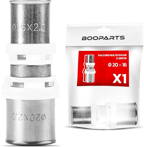 BOOPARTS 20-16 a crimpado contorno TH - manguito multicapa reducido - accesorio de plomería para tubo multicapa 20 y 16