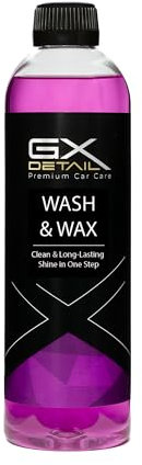 GxDetail Jabón Champú con Cera Concentrado 500 ml. para Coche – WASH & WAX - Limpieza Profunda y Brillo Intenso – Fórmula de Alto Rendimiento – Acabado Brillo y Duradero.