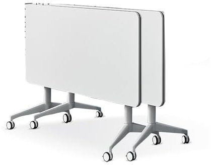 Mobiler Konferenztisch, zusammenklappbar, groß, modern, mit leisen Rädern, tragbarer Seminartisch für Büro und Veranstaltungen, platzsparendes Design, einfache Einrichtung