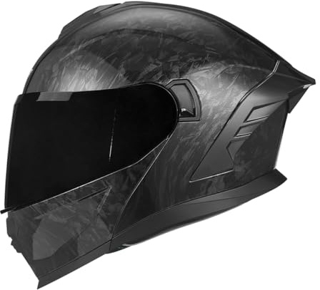 Woljay Klapphelm Motorradhelm Modularer Integralhelm Doppelvisier Integriert Motorrad für Erwachsene, Männer, Frauen Rennsport Moped Straßenzulassung DOT ECER 22-05