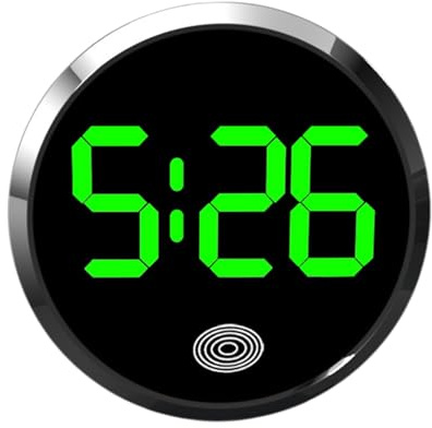 Mini horloge de voiture pour tableau de bord - Horloge pour contrôle tactile numérique - LED LED en de verre standard portable - Outil de pour , maison, RV D
