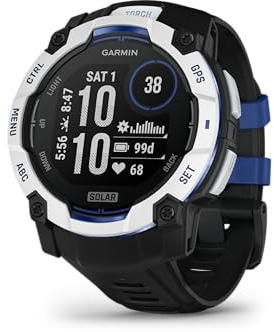 Garmin Instinct 3 GPS 50mm Smartwatch, Solar, Whitestone